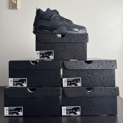 Air Jordan 4 Retro Black Cat Size 9.5, 10, 11, 11.5, & 12