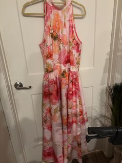 Floral Halter Neck Maxi Dress
