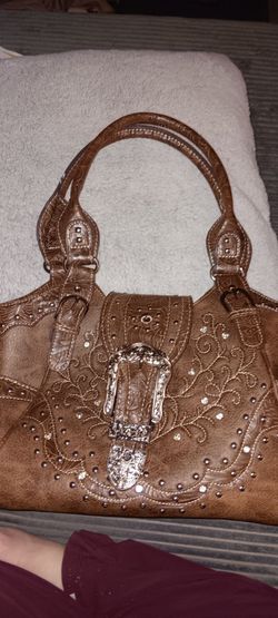 Western Origins leather barrel bag