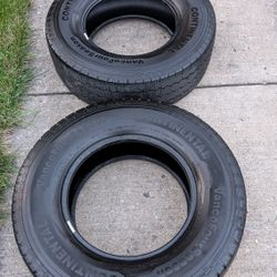 2 - LT245/75/16 Continental Vanco Four Season  tires load range E 245/75/16 Mercedes sprinter

