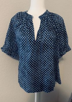 Gap Women’s Top Blouse Medium V neck Cotton