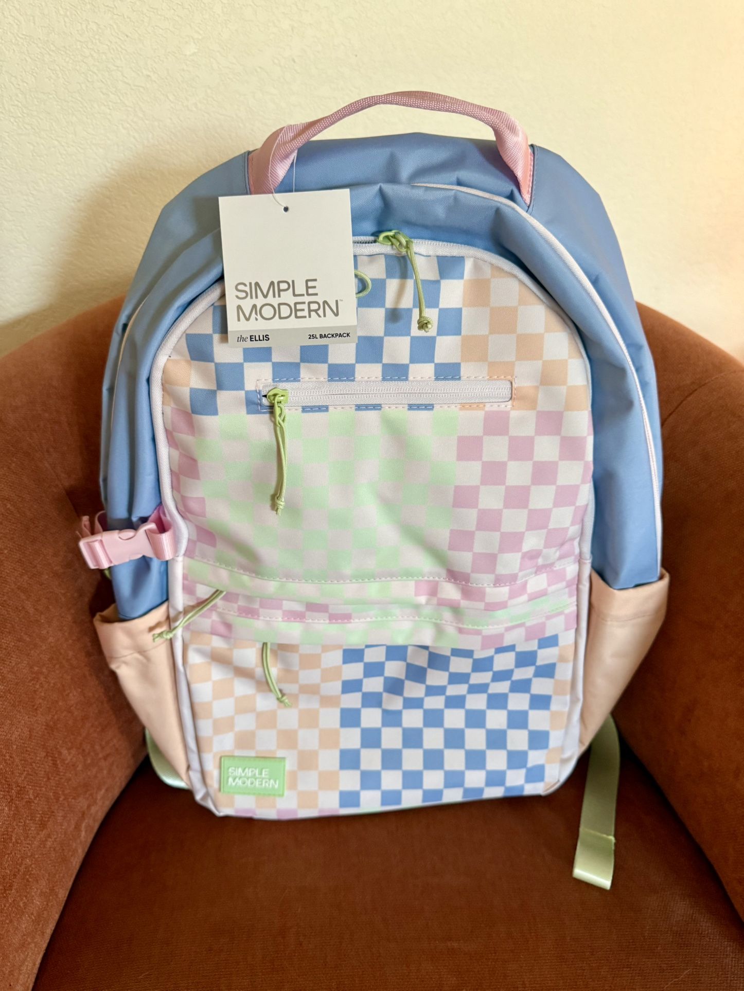 Simple Modern Ellis Backpack for School Large 25L Sold Out Hopscotch Pattern