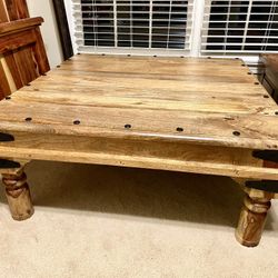 Beautiful Real Solid Wood Coffee Table