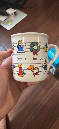 Vintage Rejoice Hallmark 1984 Christmas Mug