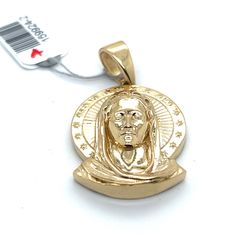 14kt Gold 3d Virgin Mary Pendant 5.70grams 159824 2