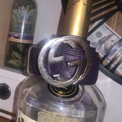 Purple Gucci Belt