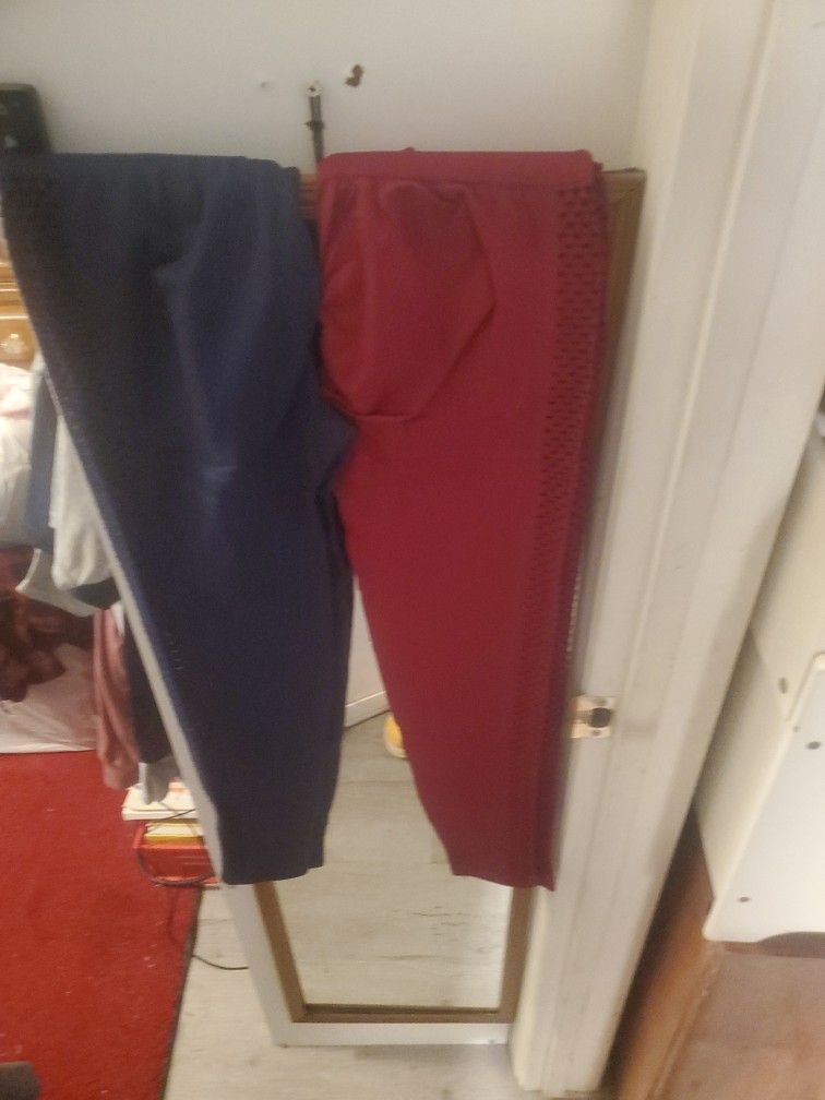 Two Leggings NEW (Dark Blue & Burgandy