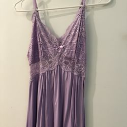 women’s xs/s light purple lingerie babydoll lace dress