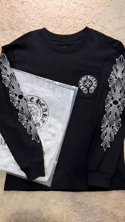 Chrome hearts black/white long sleeve shirt
