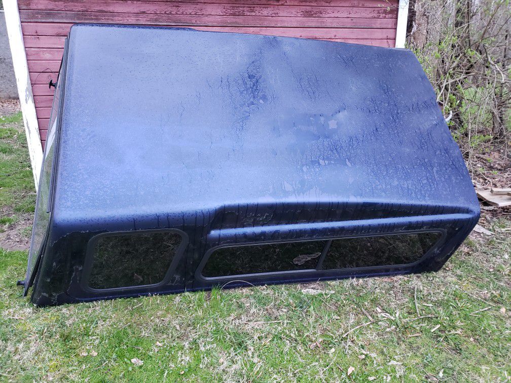 Camper shell, long bed,for full size pickup truck, 68 1/2 " wide by 100" long $50