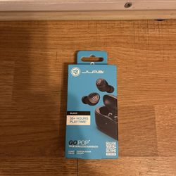 JLab Go Air Pop True Wireless Earbuds with Charging Case - Black