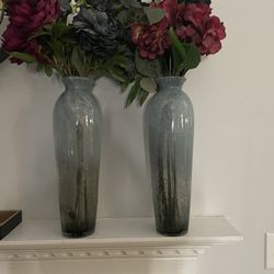 18” Vases With Flowers