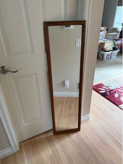 Full Length Wood Framed Mirror
