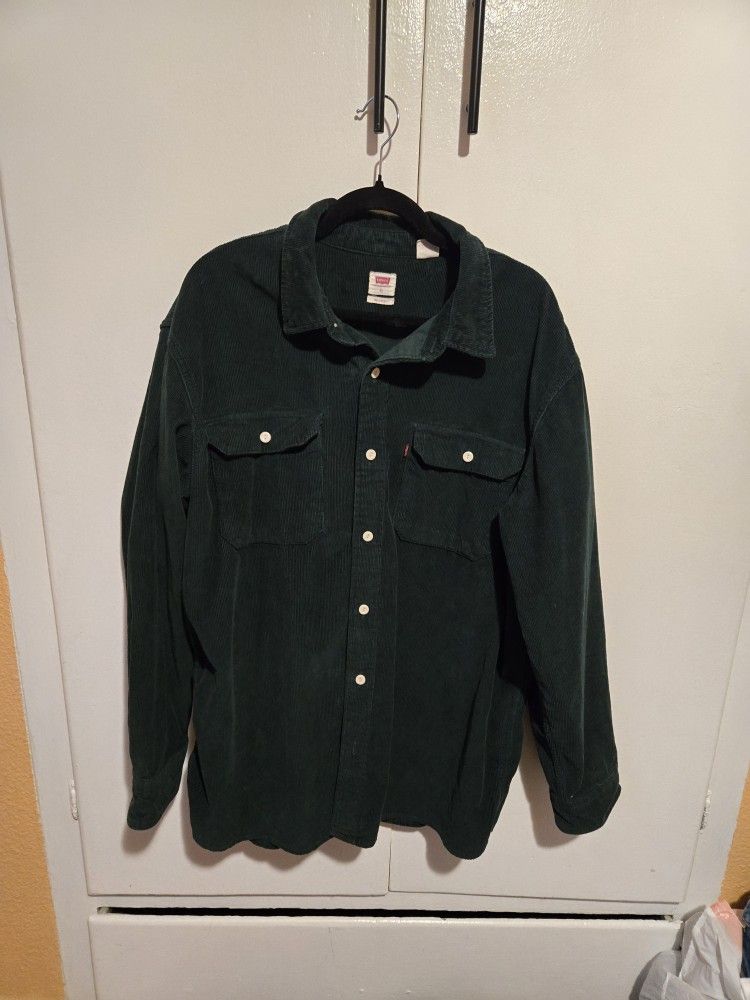Levi's Men's Relazed Fit Corduroy Shacket Size Xl