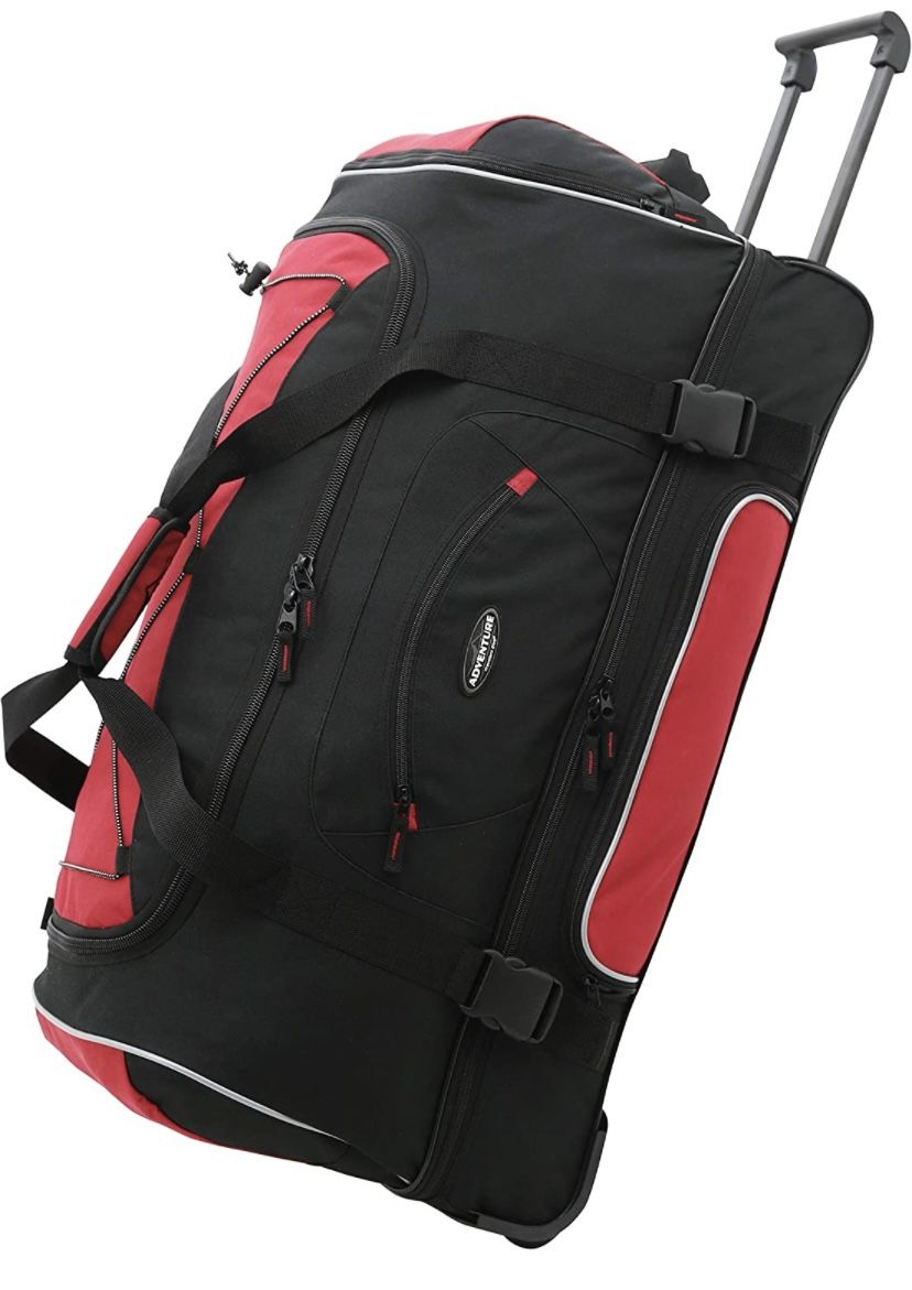 Travelers Club Adventure Upright Rolling Duffel Bag