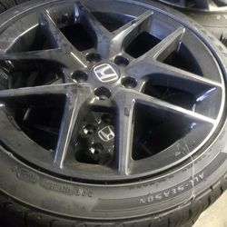 Honda Rims And Tires Used Good Condition. 