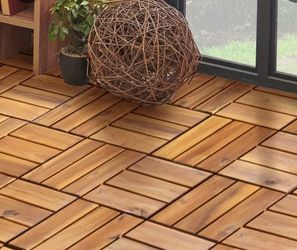 Interlocking Wooden Floor Tiles
