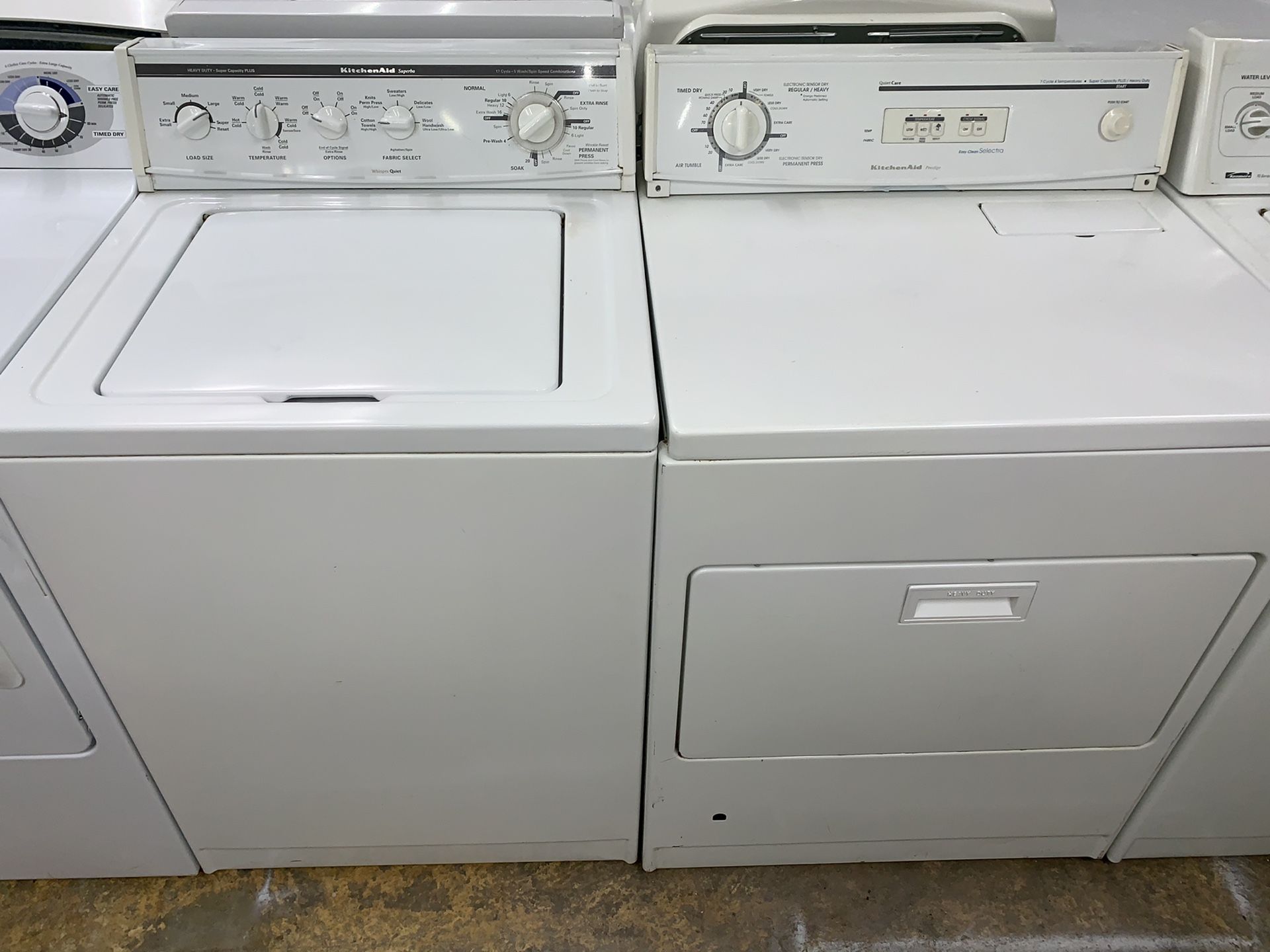 KitchenAid washer and dryer electric