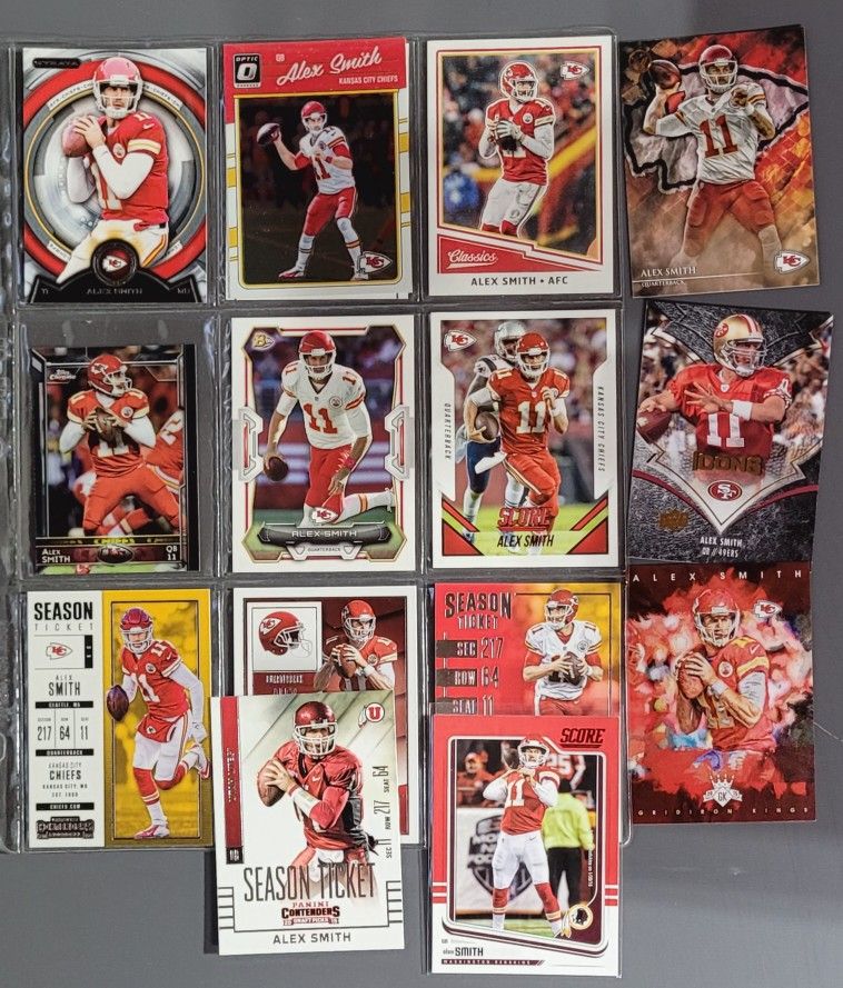 🏈 16 Card (14 Different) QB Alex Smith Cards 