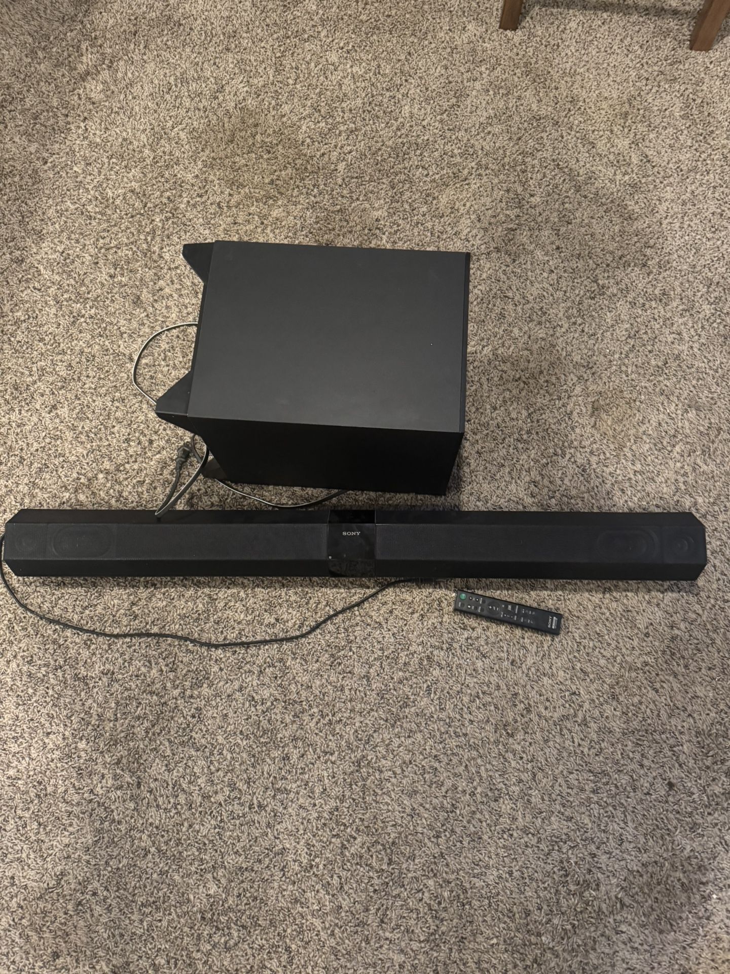Sony soundbar and Sub w/ Remote