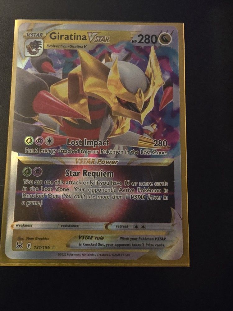 pokemon tcg lost origin 131 196 giratina vstar card Placeholder Image Provided Giratina VSTAR - SWSH11: Lost