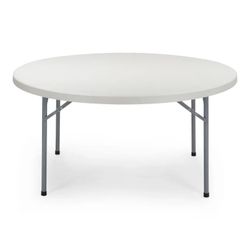 60'' Round Plastic Folding Table