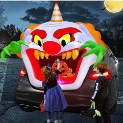 NEW Open Box 4 Ft Halloween Inflatable Outdoor Decorations, Trunk Or Treat Clown
