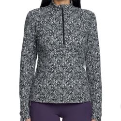 NWT Spyder women fleece half zip Active top Size S