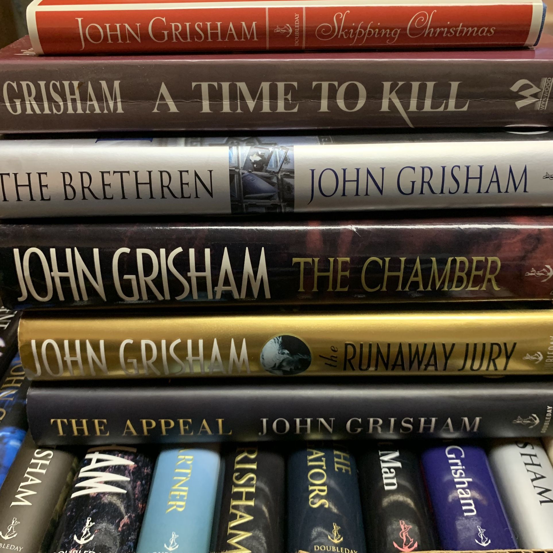 Qty 21 John Grisham Book Collection - 19 Hardcover 1st Edition & 2 Paperback