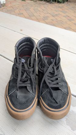 ska vans high tops black size 8