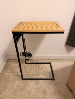 Side Table with charging table
