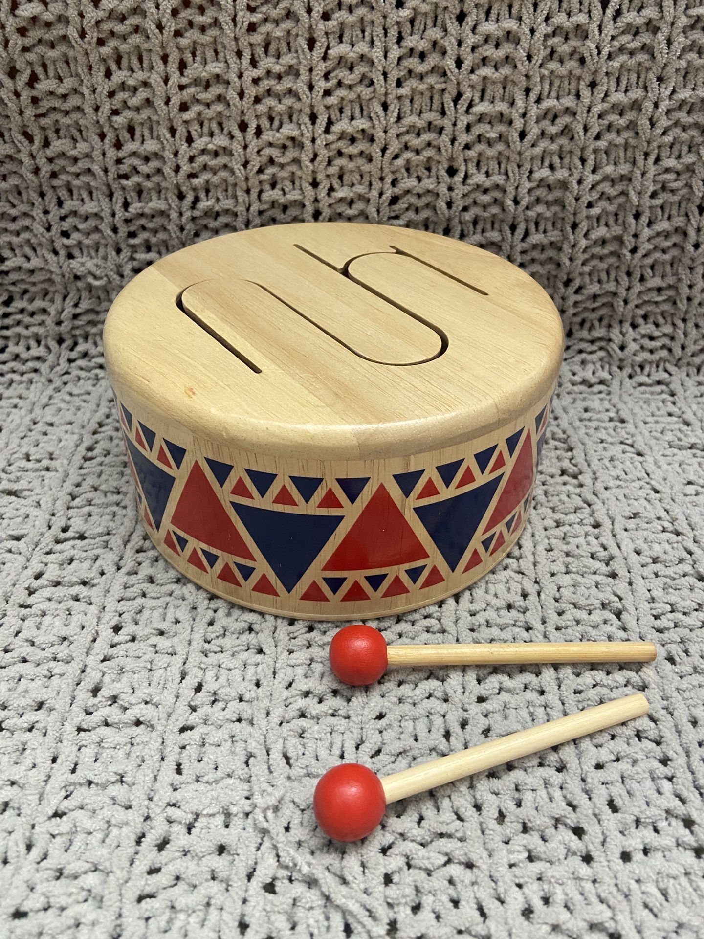Plan Toys Kids Wooden Drum