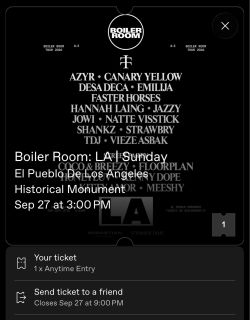 Boiler Room - Sunday event