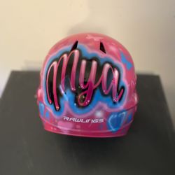 Custom Airbrush Baseball Helmet