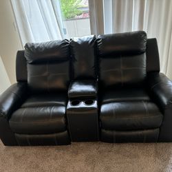 Kempten Manual Reclining Loveseat with Console
