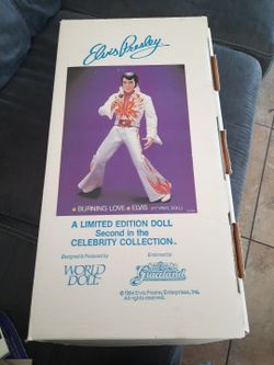 Elvis Presley Burning Love World Doll With Certificate Of Authenticity 