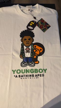 BAPE x YoungBoy Baby Milo White Tee