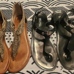 2 Pair Of Women's Designer Sandals