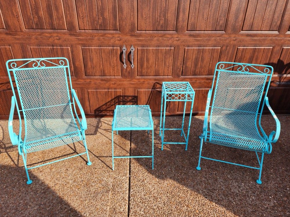 *** WROUGHT IRON PATIO FURNITURE ***
