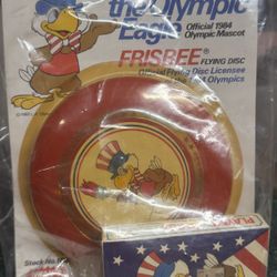 Sam The Eagle Frisbee and cards from 1984 LA Olympics by WHAM-O
