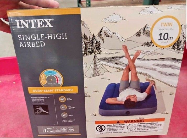 intex twin 10" air mattress