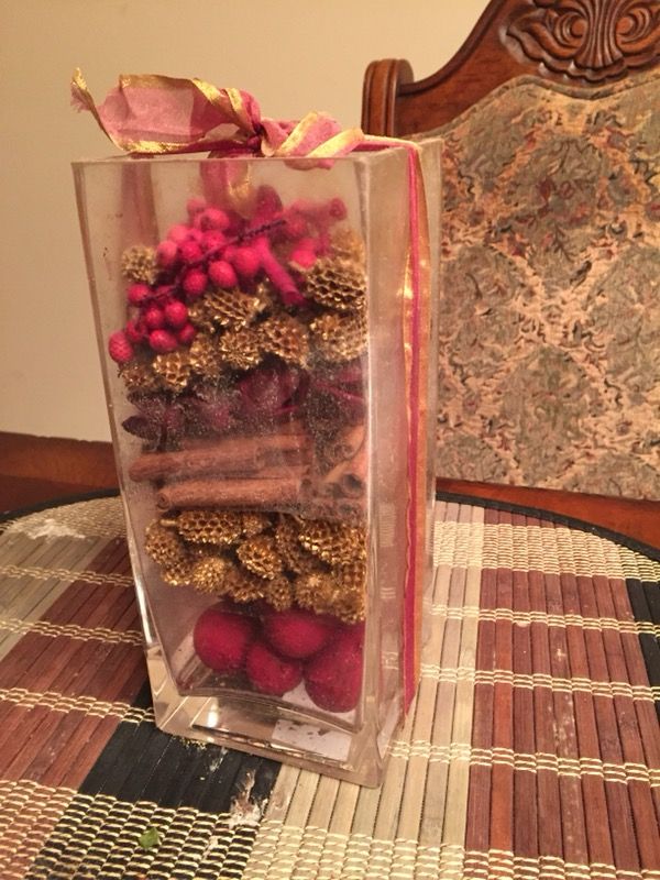 Dry flowers and vase