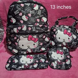 Hello Kitty 4 Piece Backpack 