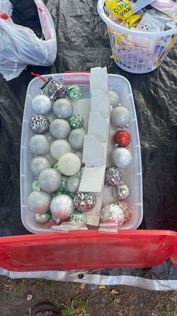 Mixed Christmas Ball Ornaments Lot