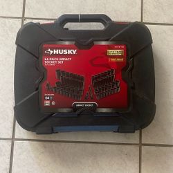 Husky 64 Piece Impact Socket Set Brand New 
