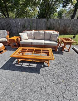 Palm Springs Rattan Garden Classics Patio Furniture Set