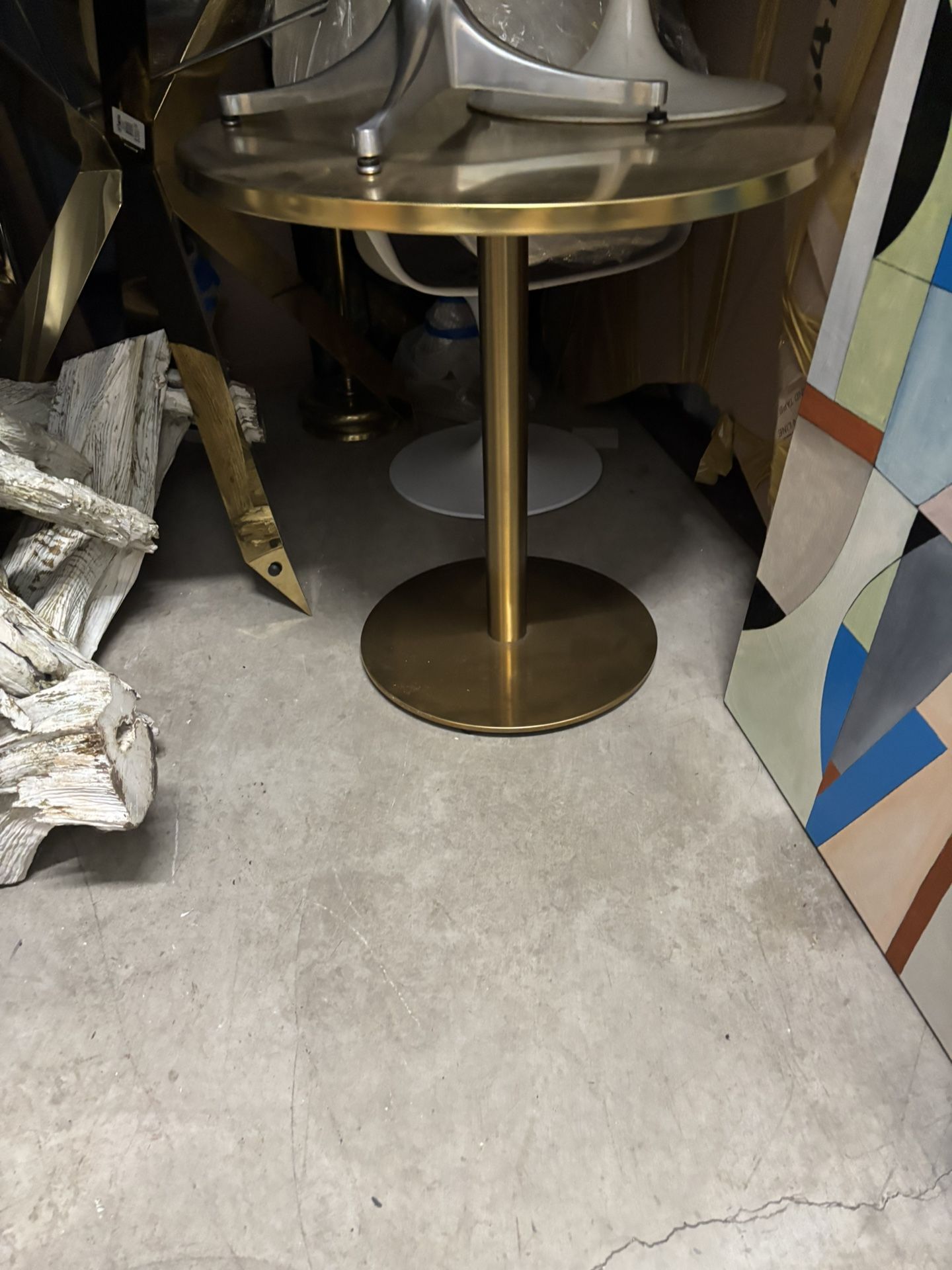 Gold Metal 36” Table