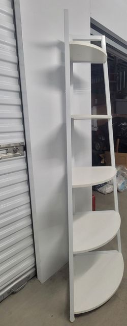 White Corner Shelf Unit