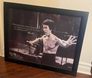 Bruce Lee Framed Picture Print Poster