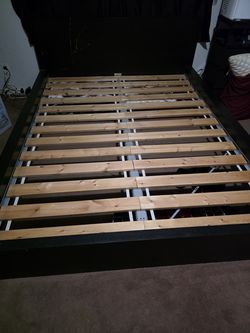 Black Queen bed frame